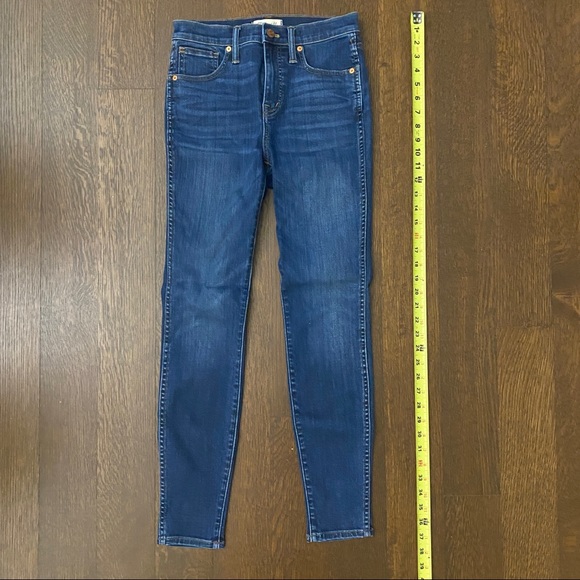 Madewell 10" High-Rise Skinny Jeans in Danny Wash: TENCEL™ Denim Edition Size 26 - Picture 7 of 11